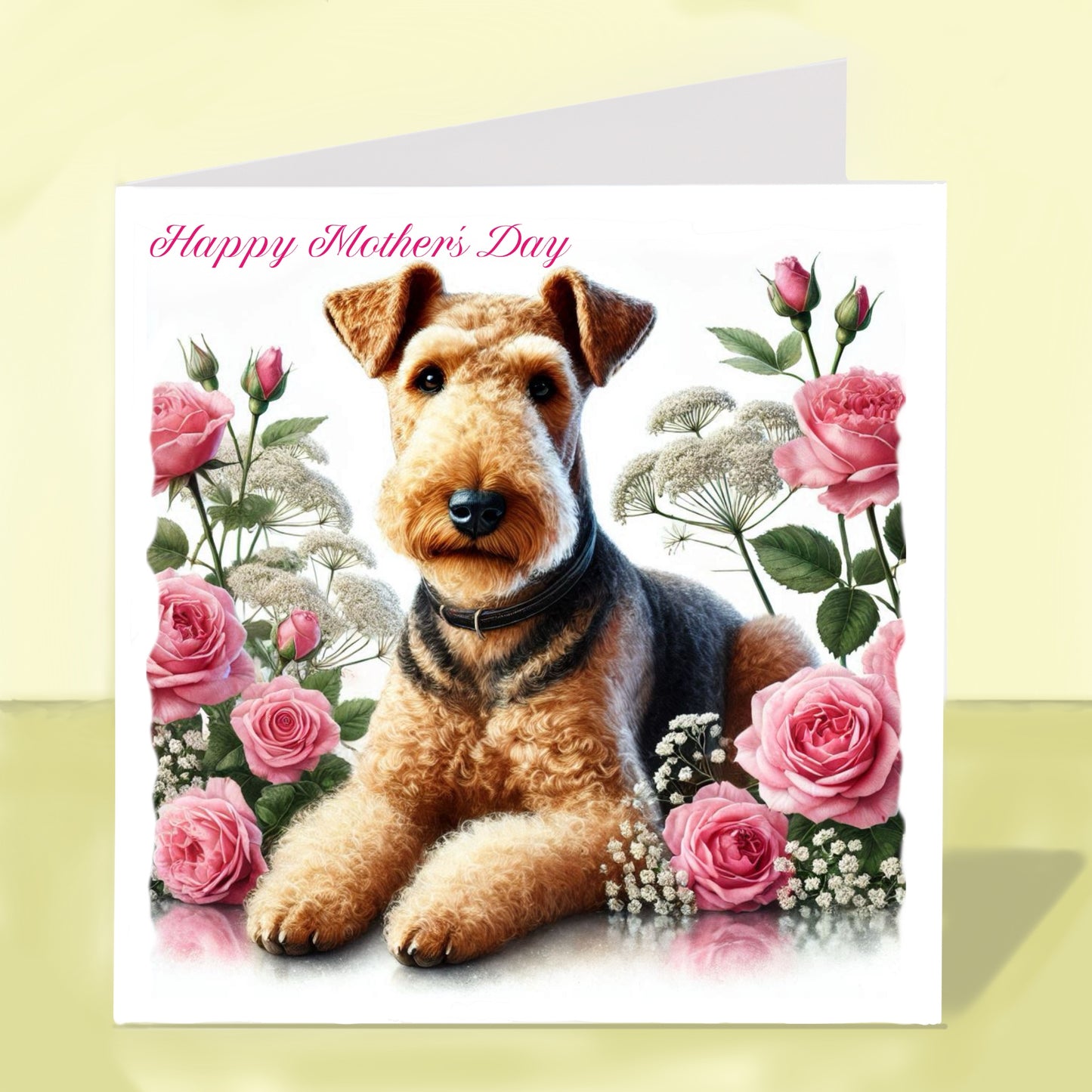 Airedale Terrier Mother's Day Card