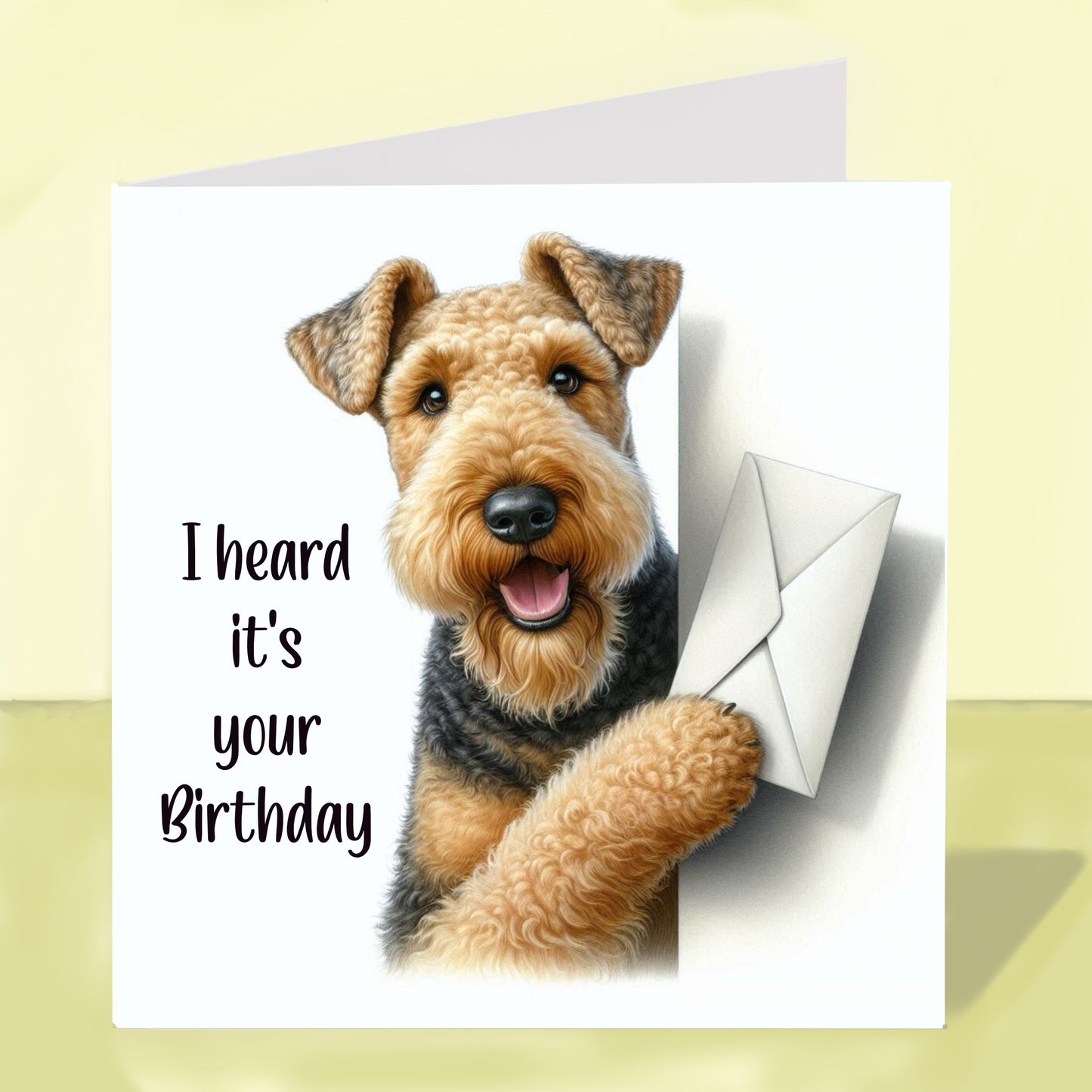 Airedale Terrier - Birthday Card