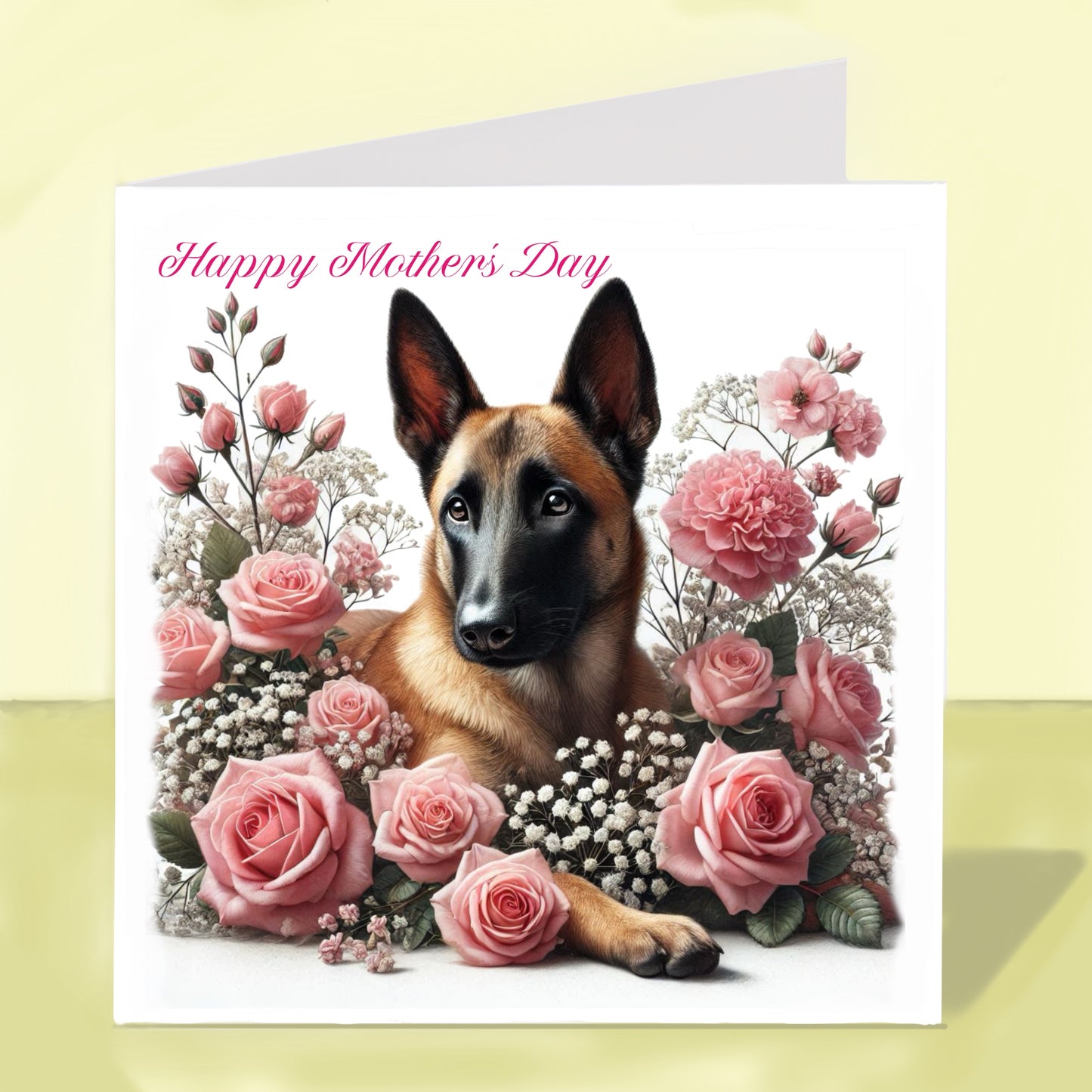 Belgian Malinois Mother's Day Card