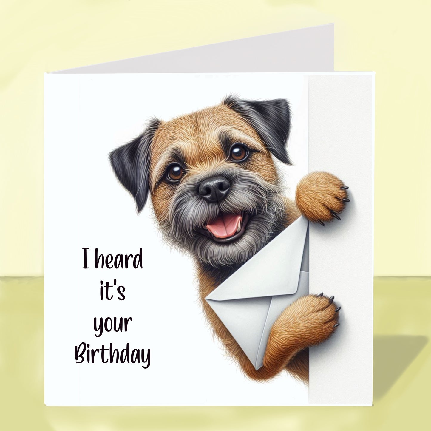 Border Terrier - Birthday Card