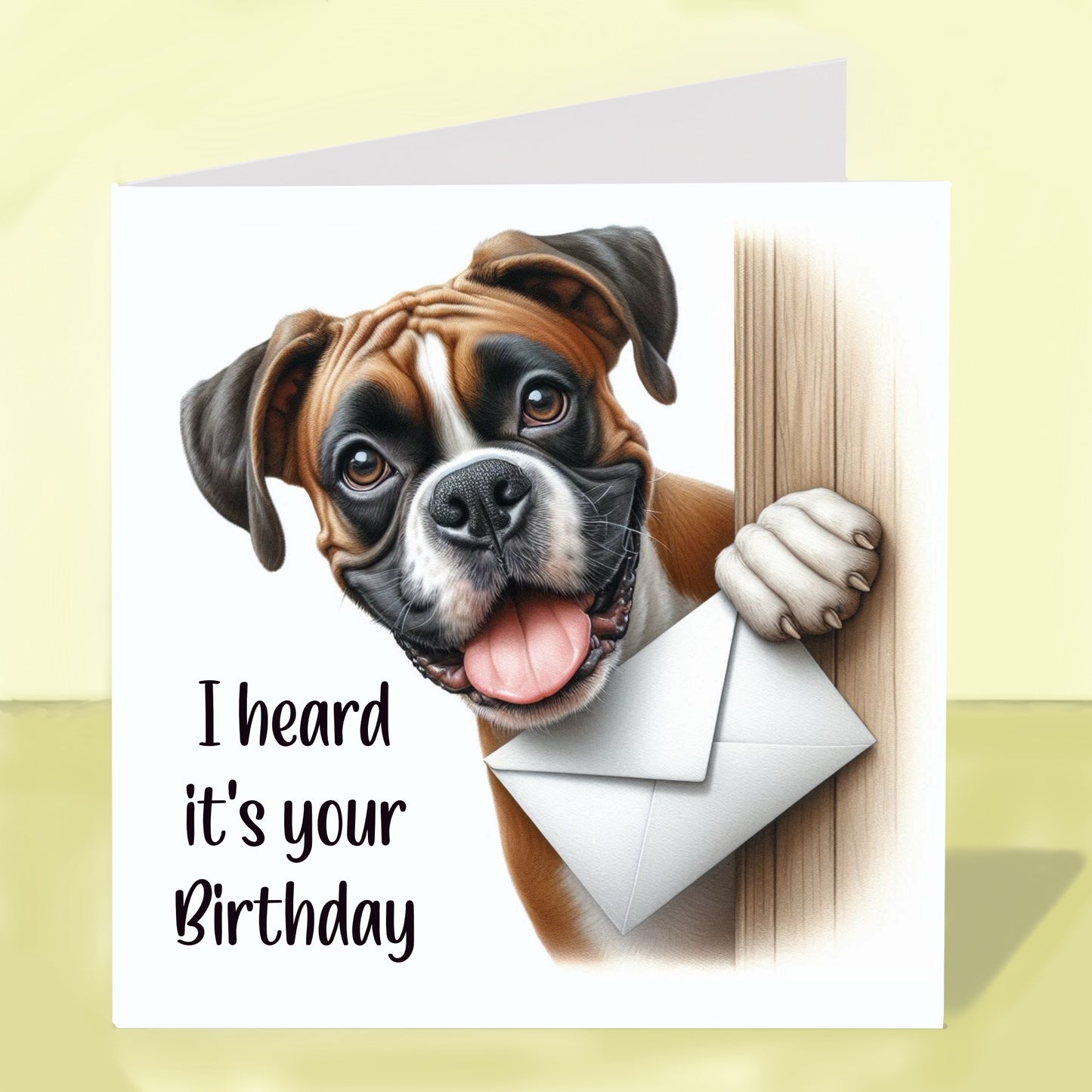 Boxer - Birthday Card