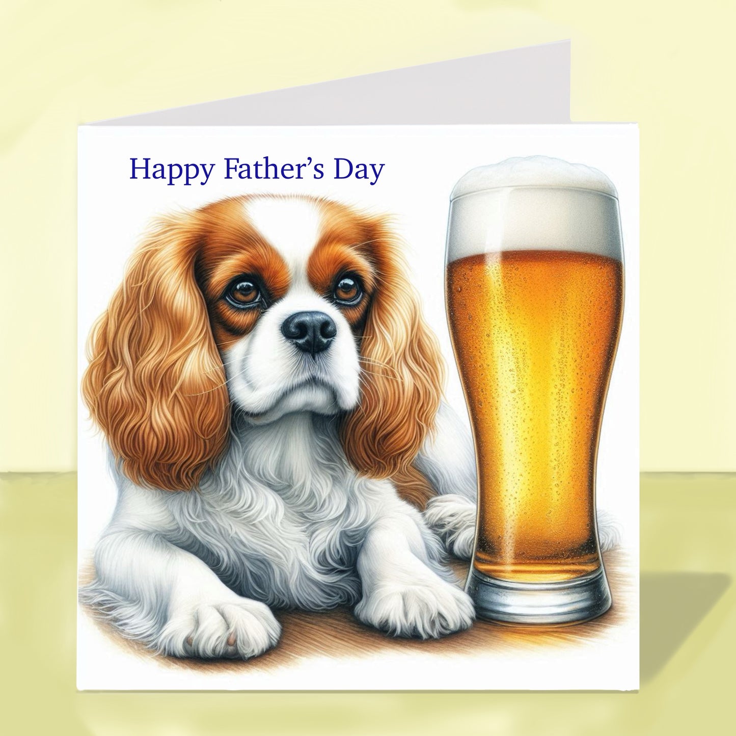 Cavalier King Charles Spaniel - Father's Day Card