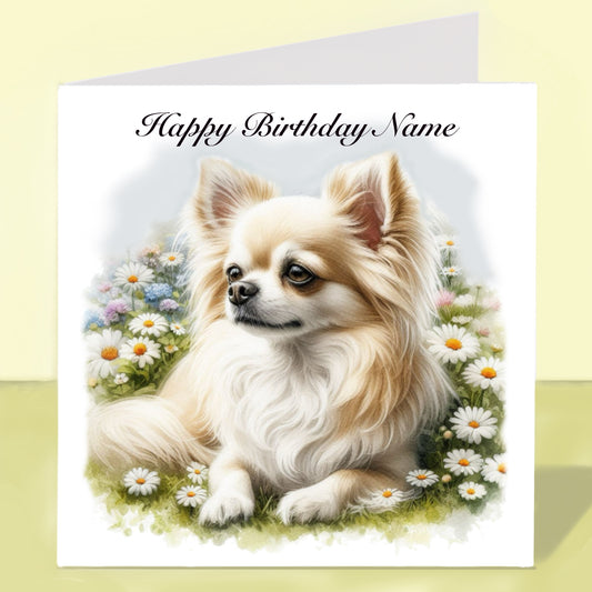 Chihuahua Birthday Card - Personalised