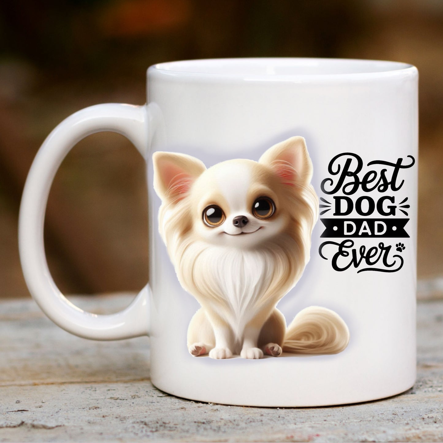 Longhaired Chihuahua - Father's Day Mug