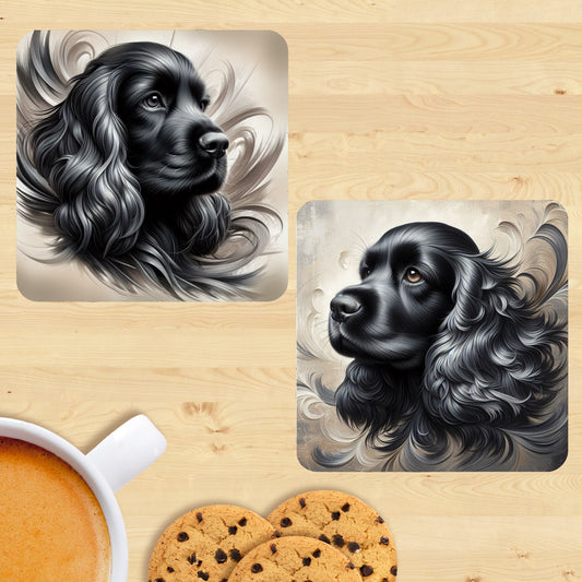 Cocker Spaniel - Soft Realism Coasters (Set of 2)