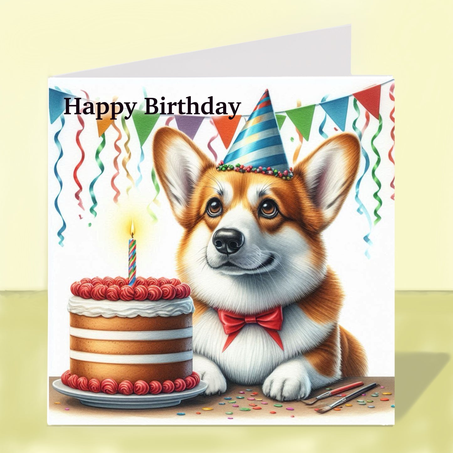 Corgi Birthday Card