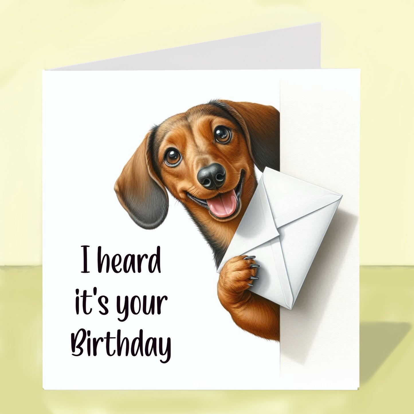 Dachshund - Birthday Card
