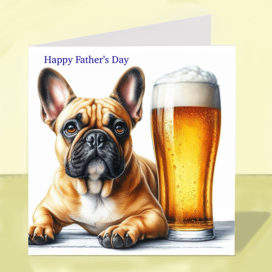 French Bulldog - Father's Day Card