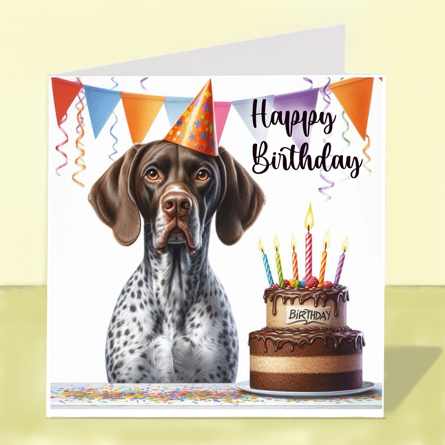 German Pointer Birthday Card