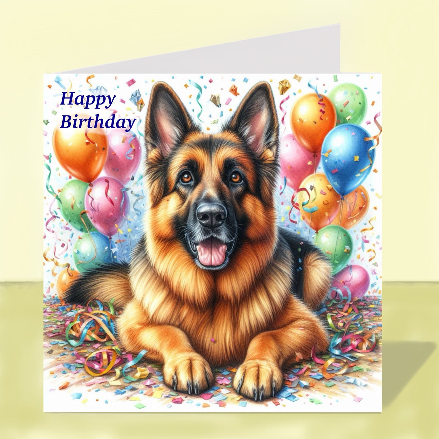 German Shepherd - Birthday Card