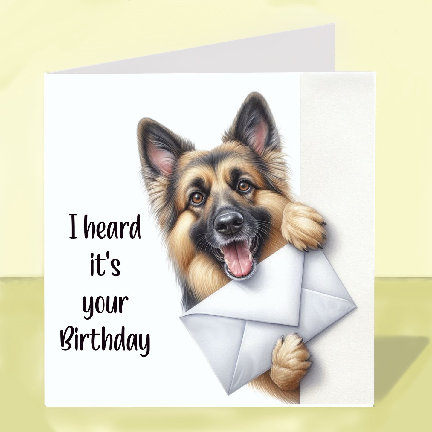 German Shepherd - Birthday Card