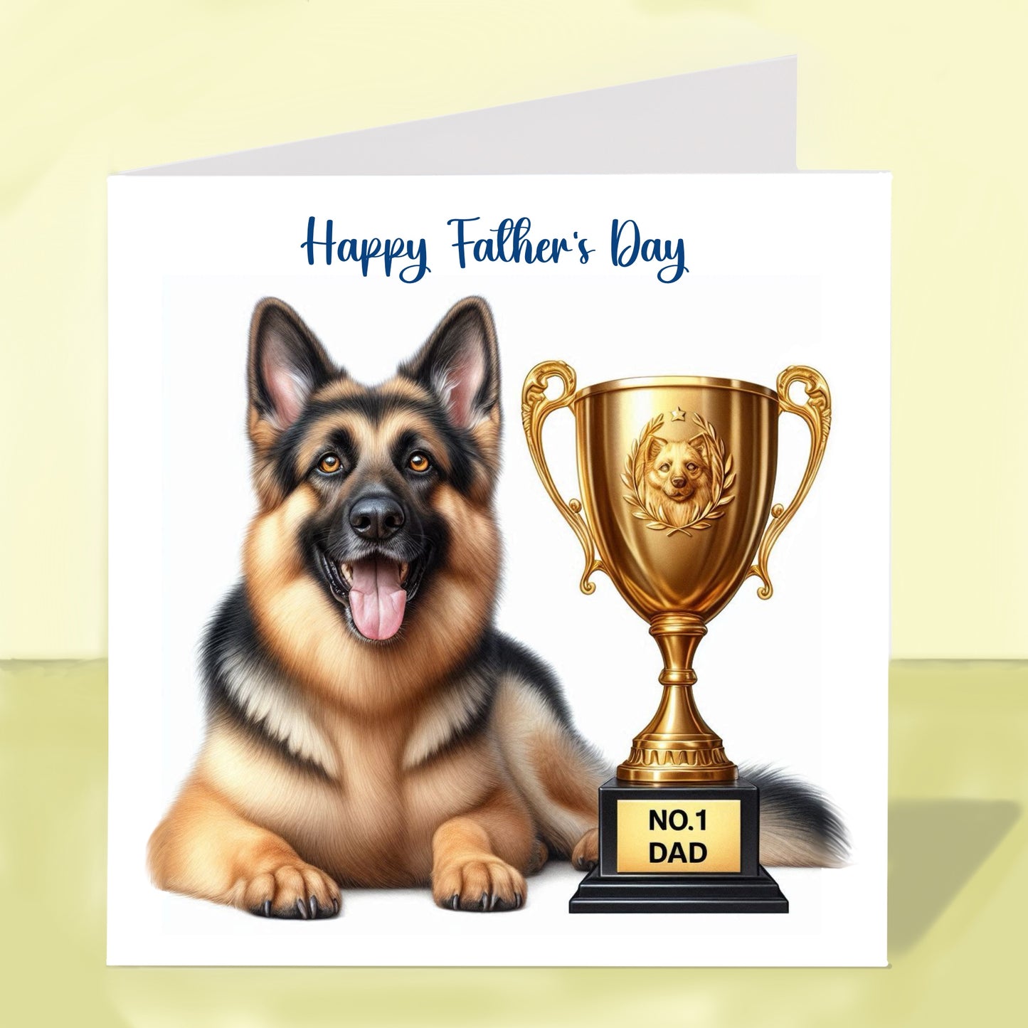 German Shepherd - Father's Day Card