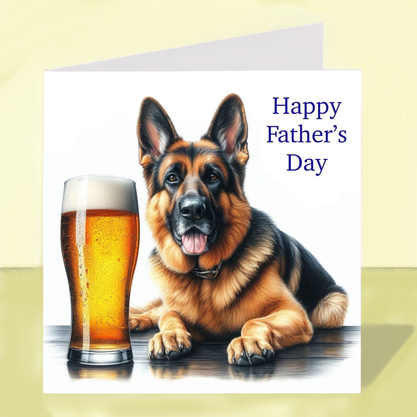 German Shepherd - Father's Day Card