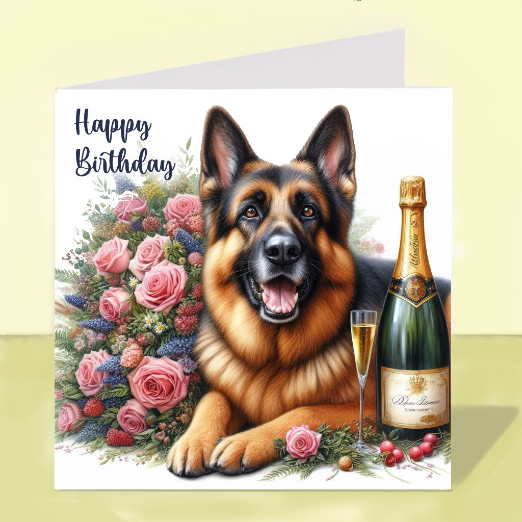German Shepherd - Birthday Card