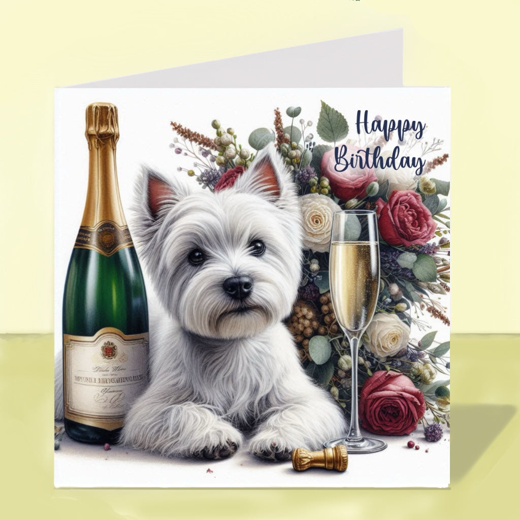 West Highland Terrier - Birthday Card