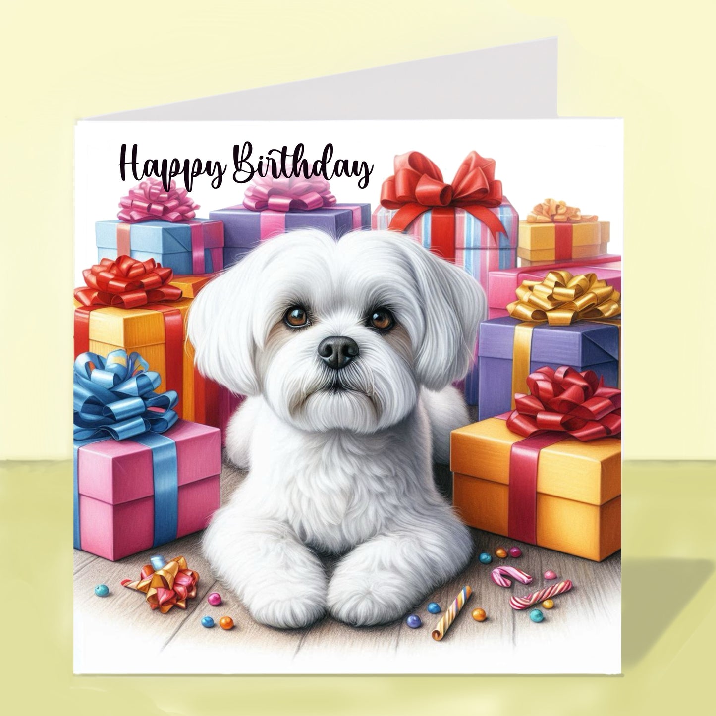 Maltese Birthday Card