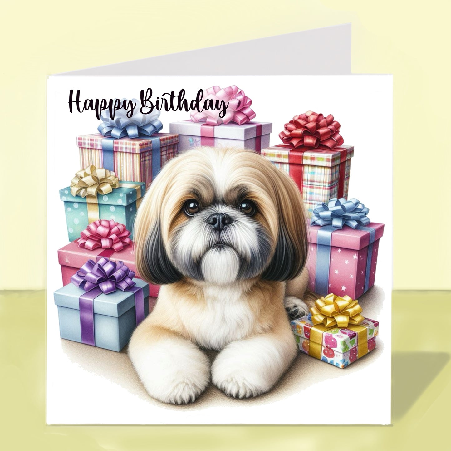 Shih Tzu Birthday Card