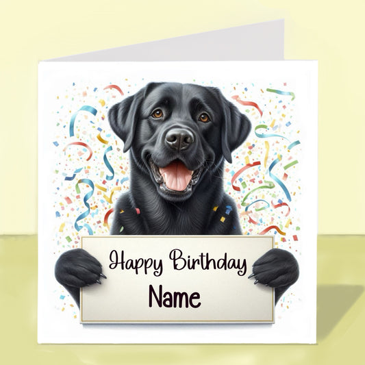 Labrador Birthday Card - Personalised