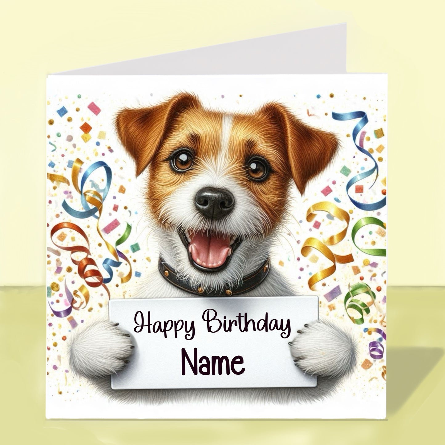 Jack Russell Birthday Card - Personalised