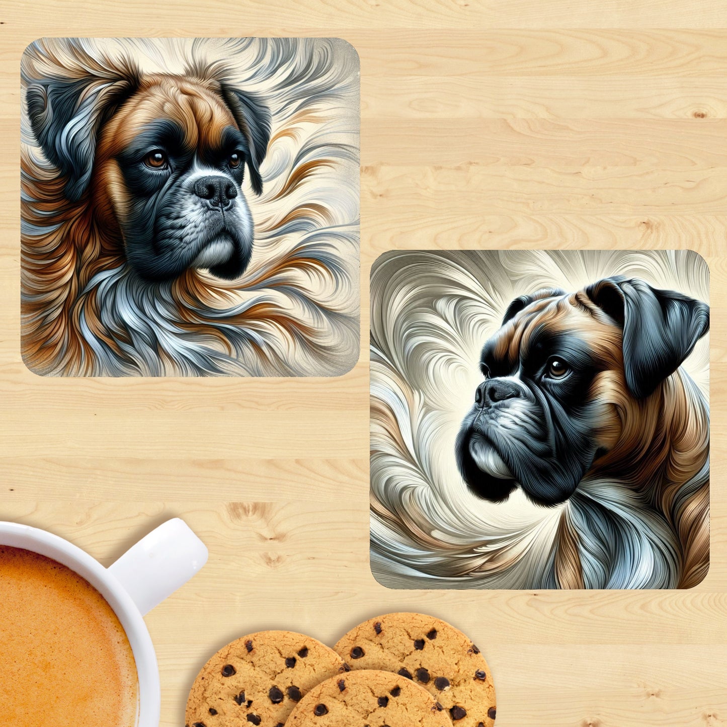 Boxer - Soft Realism Coasters (Set of 2)