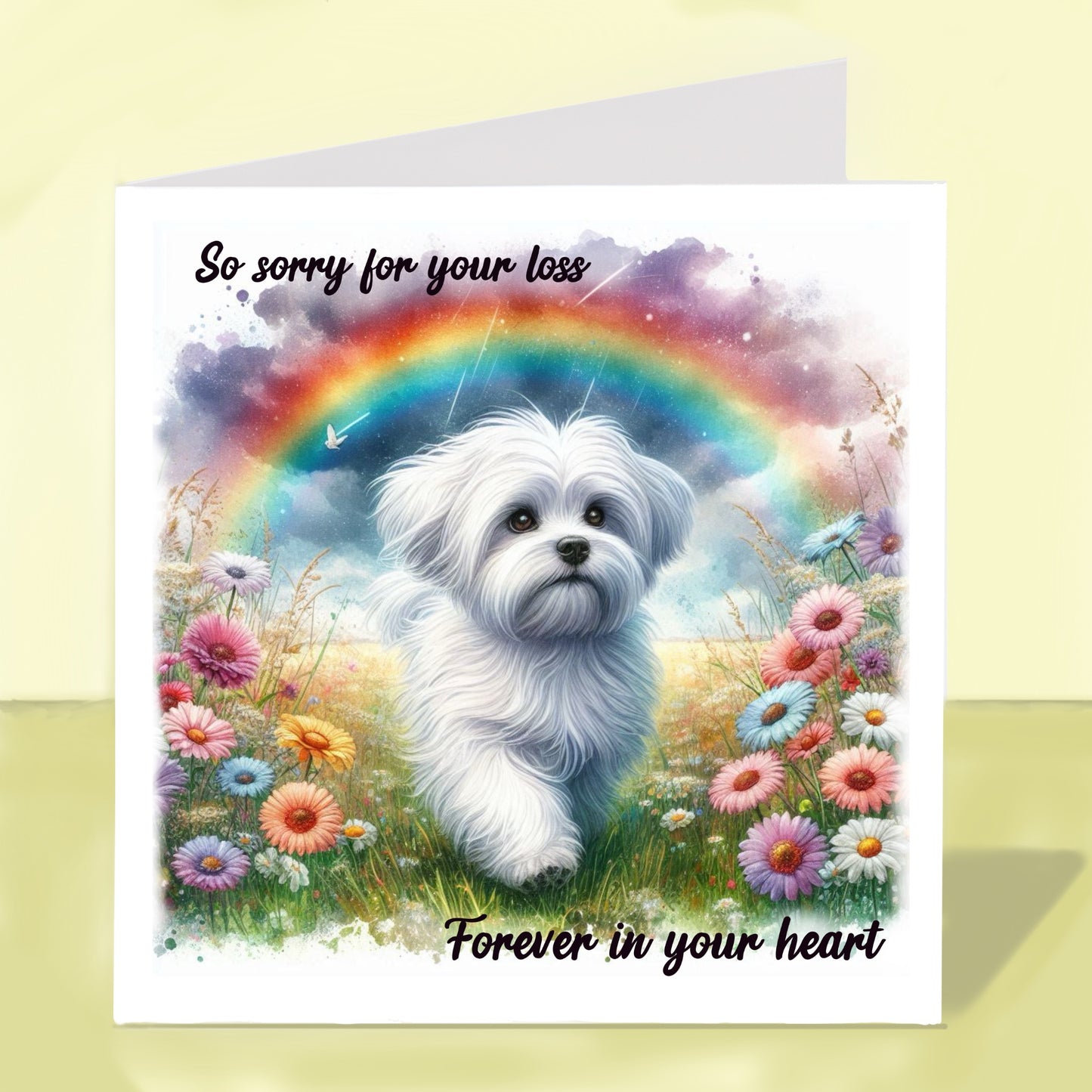 Maltese - Sorry For Your Loss Cards