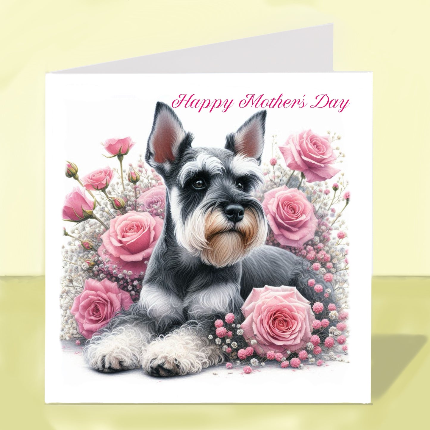 Miniature Schnauzer Mother's Day Card