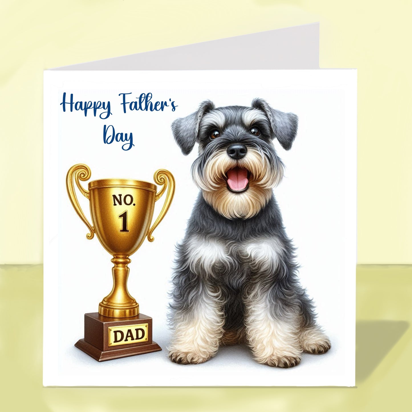 Miniature Schnauzer - Father's Day Card
