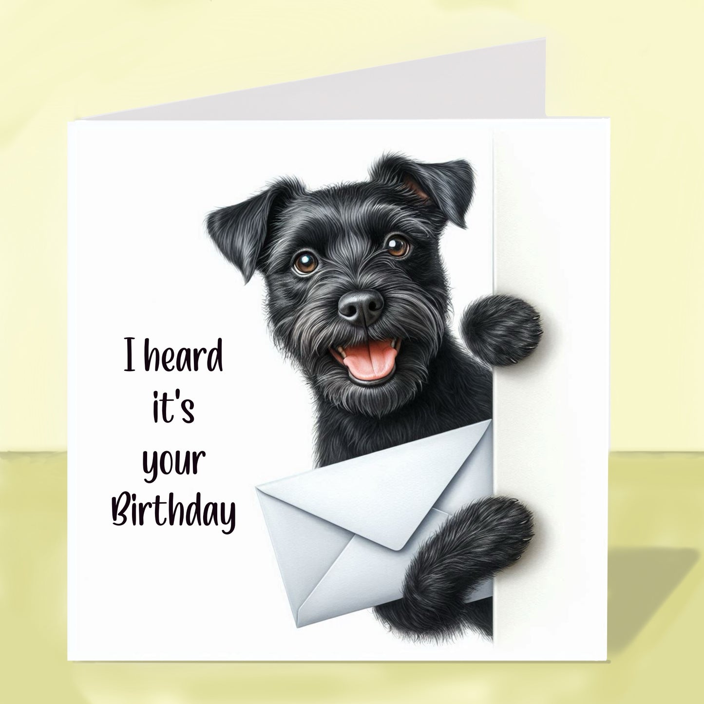 Patterdale Terrier - Birthday Card