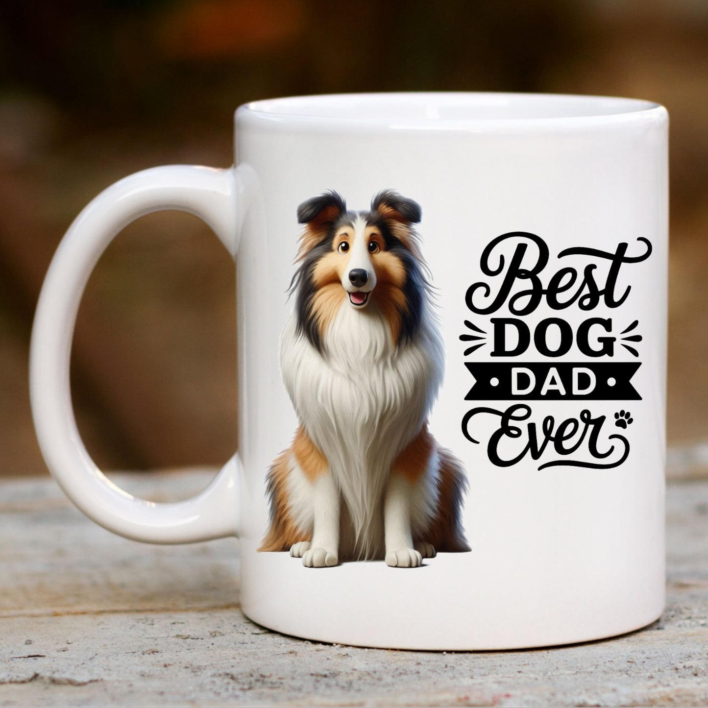 Rough Collie - Father's Day Mug