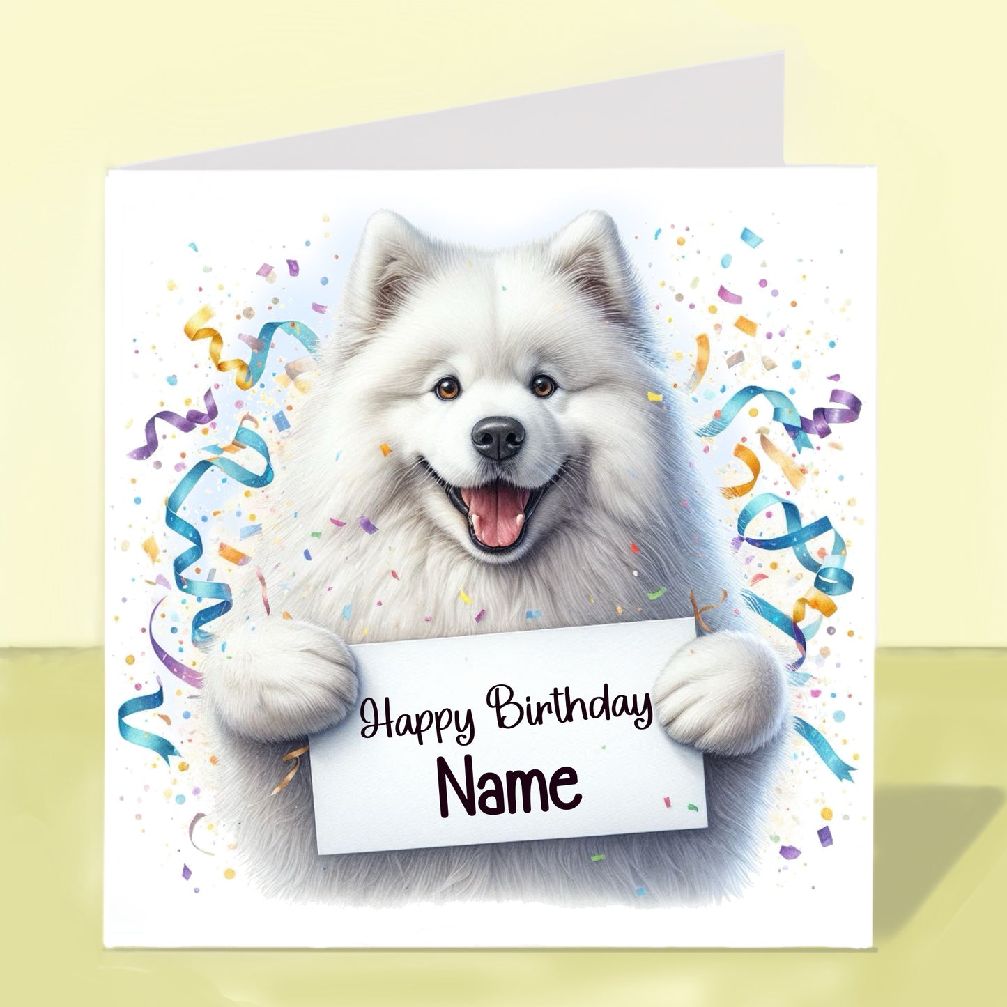 Samoyed Birthday Card - Personalised