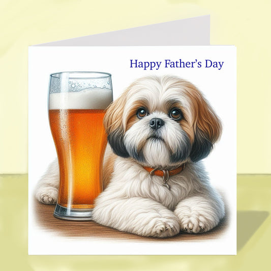Shih Tzu - Father's Day Card
