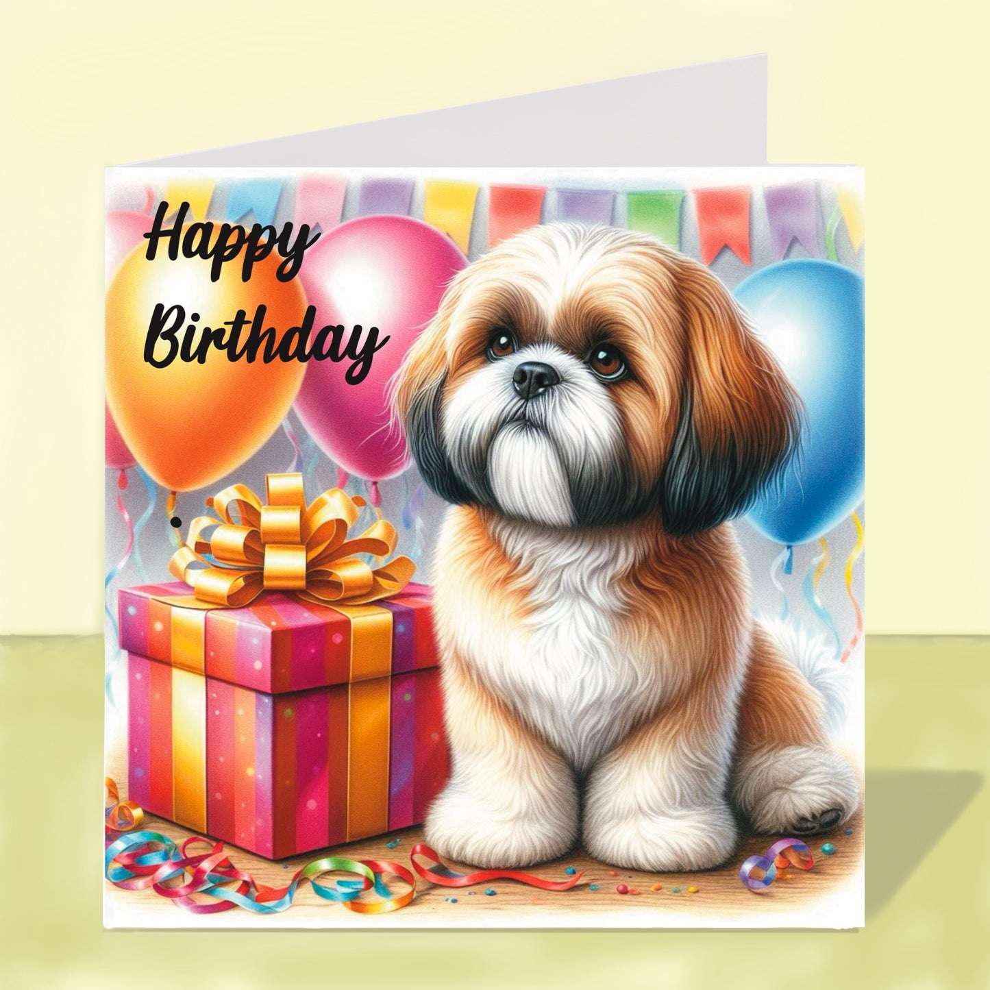 Shih Tzu Birthday Card
