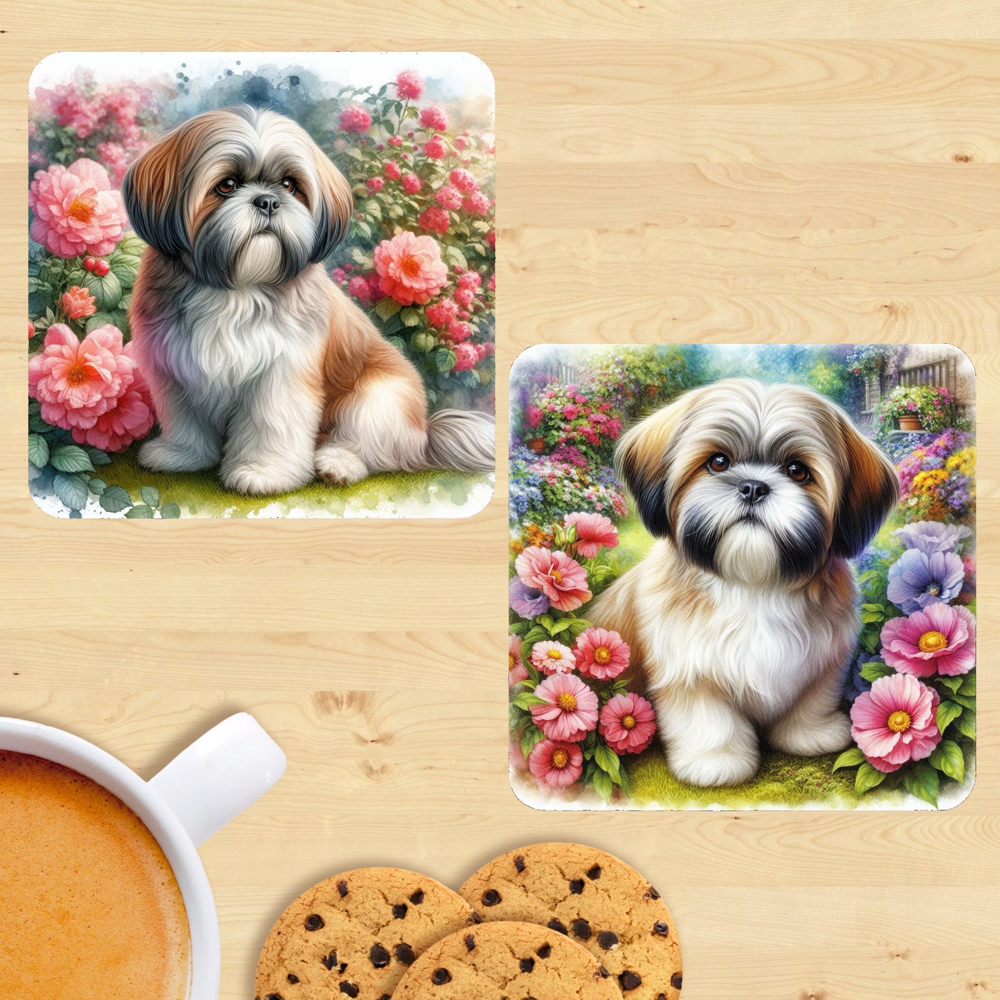 Shih Tzu - Garden Coaster (Set of 2)
