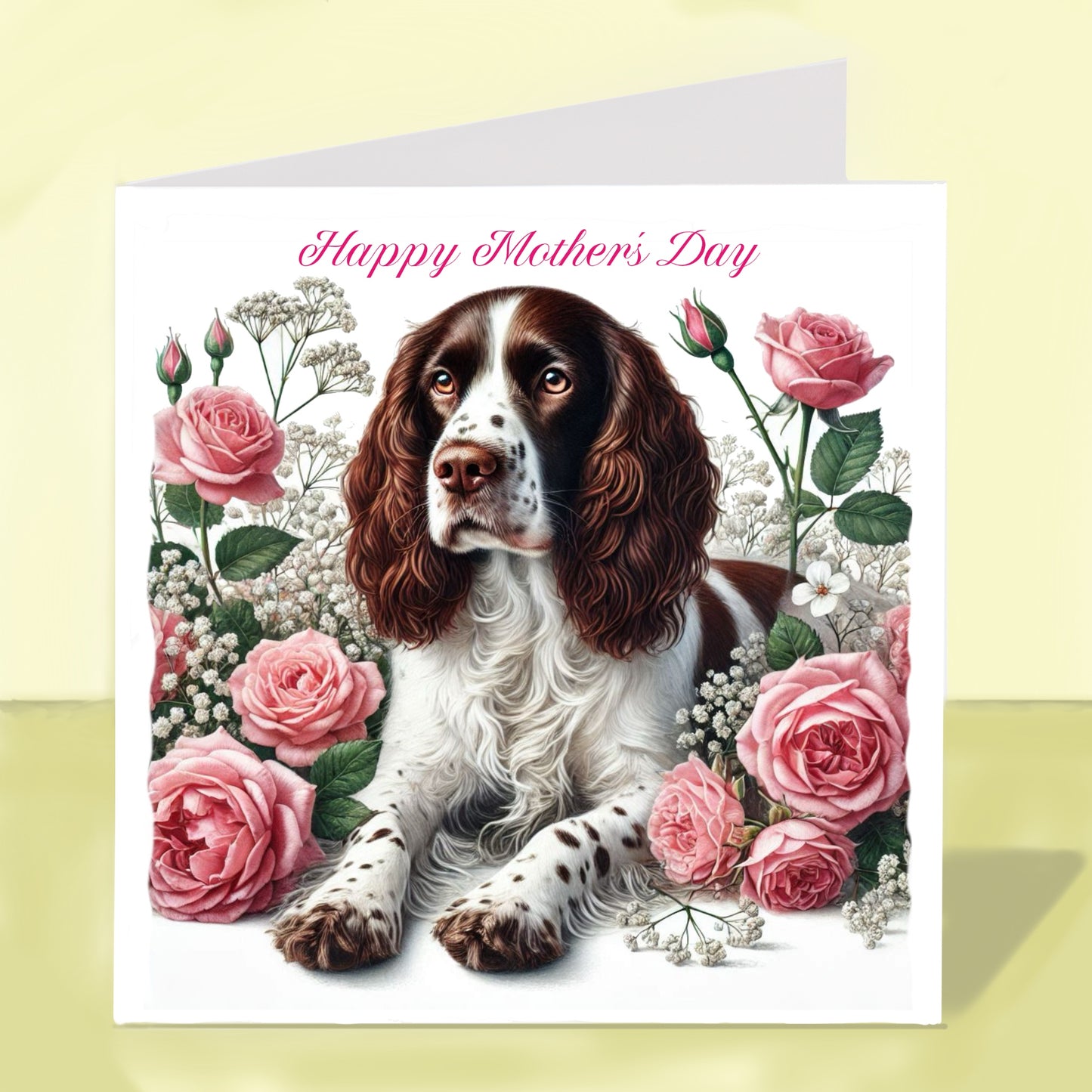 Springer Spaniel Mother's Day Card