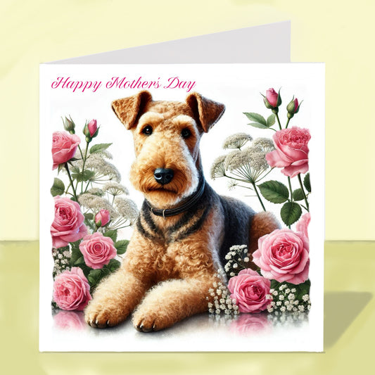 Airedale Terrier Mother's Day Card