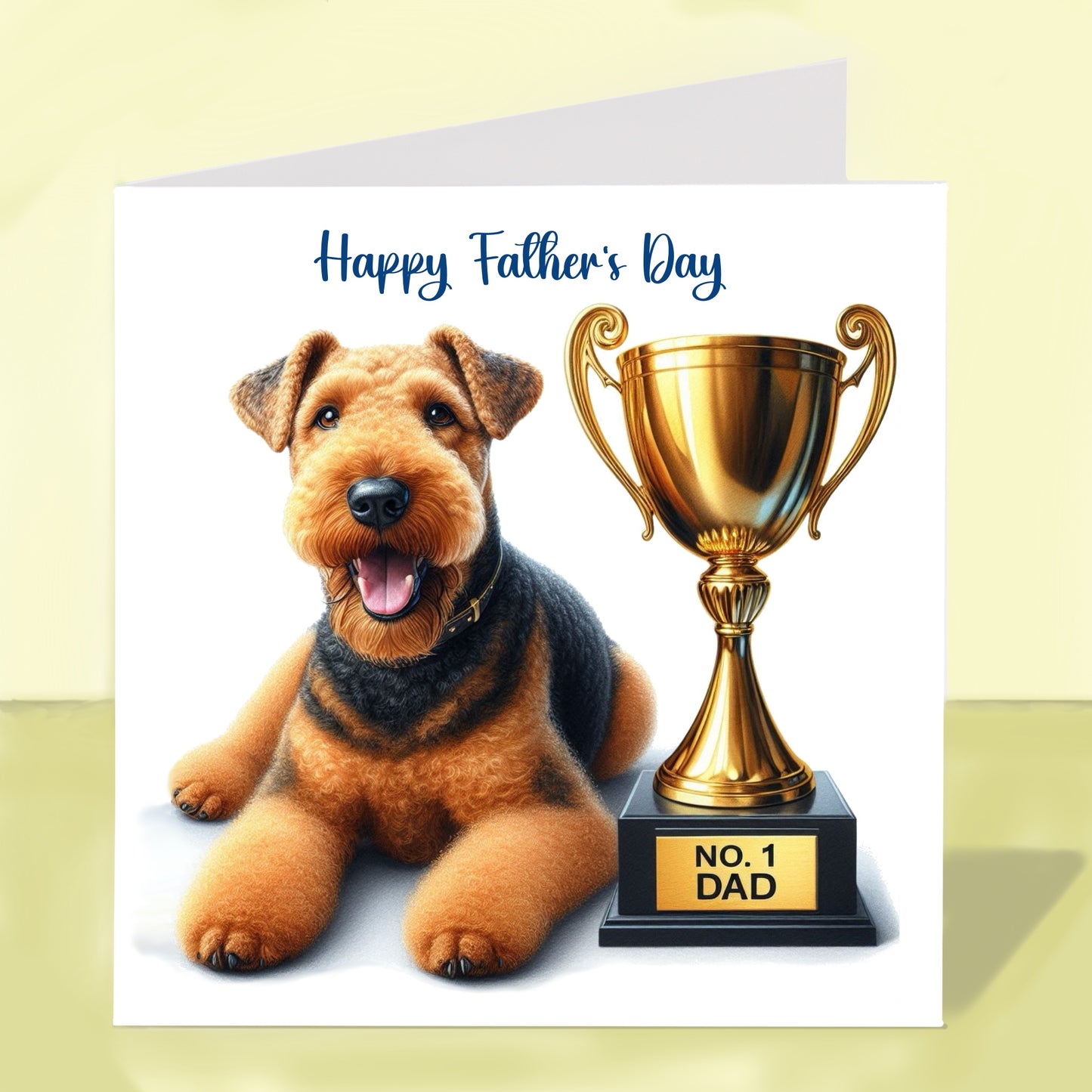 Airedale Terrier - Father's Day Card