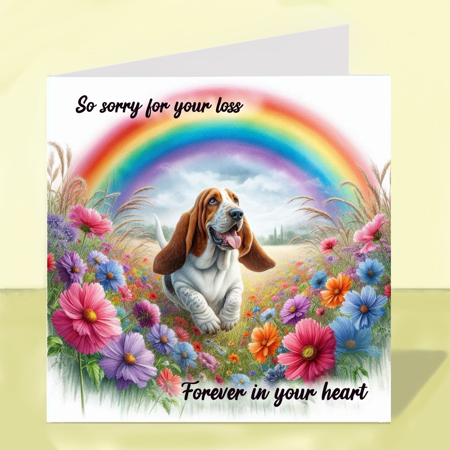 Basset Hound - Sympathy Card