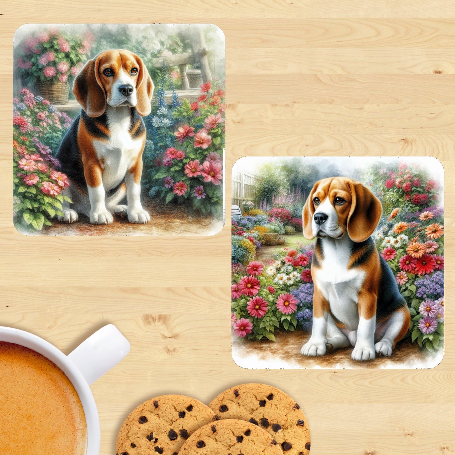 Beagle - Garden Coaster (Set of 2)