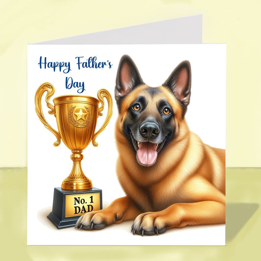 Belgian Malinois - Father's Day Card