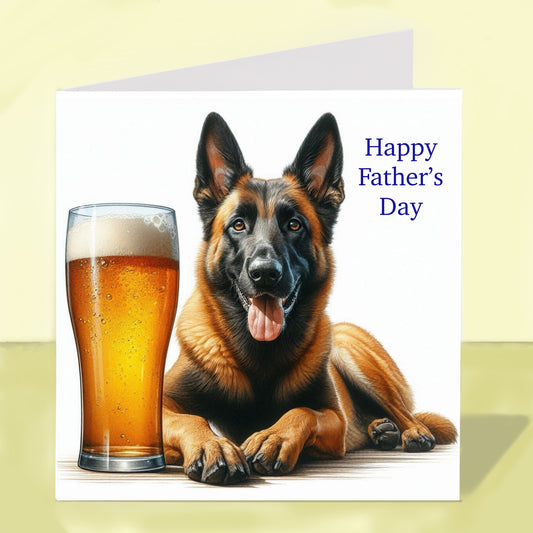 Belgian Malinois - Father's Day Card