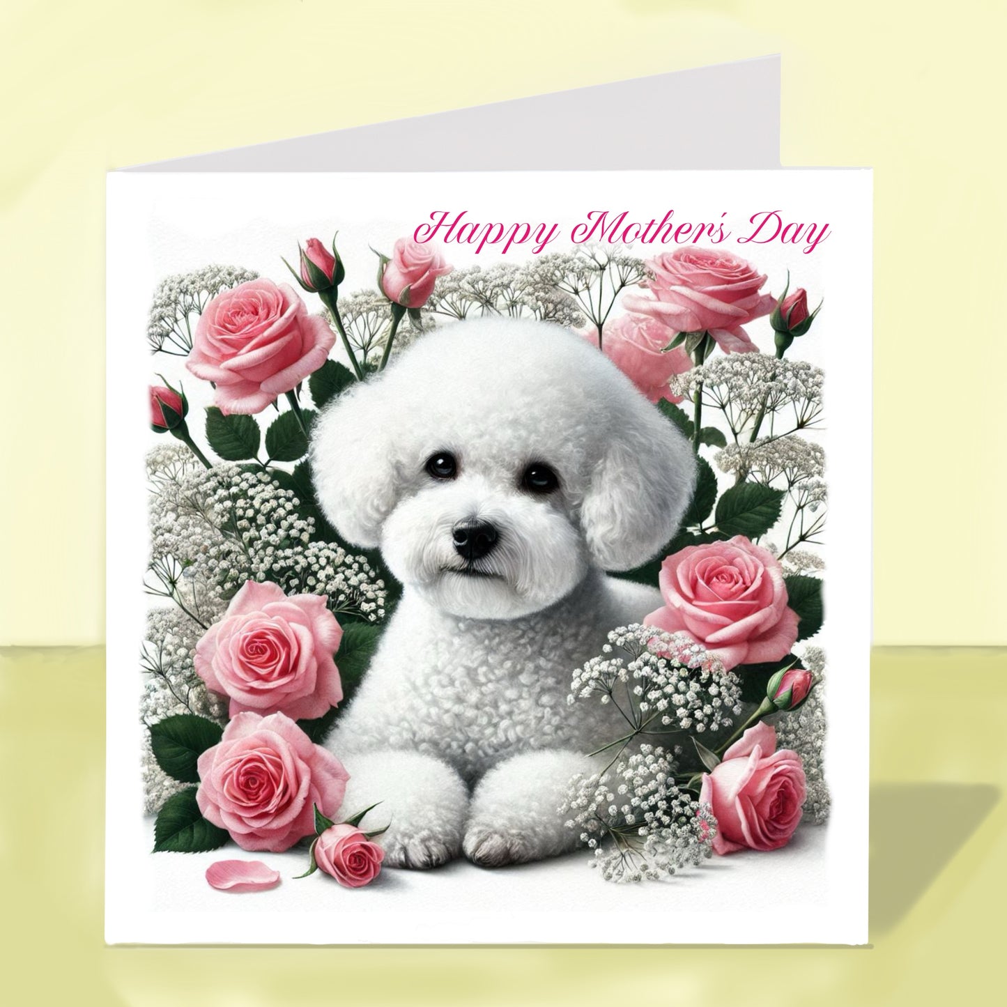 Bichon Frise Mother's Day Card