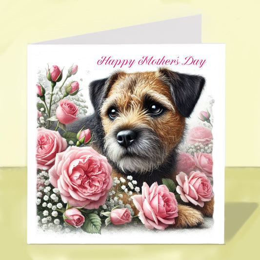 Border Terrier Mother's Day Card