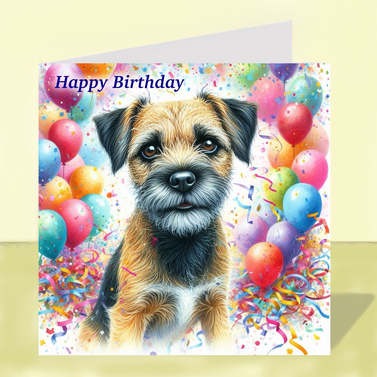 Border Terrier - Birthday Card