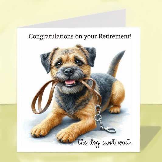 Border Terrier - Retirement Card