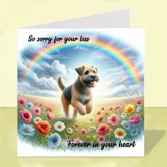 Border Terrier - Sorry For Your Loss Card