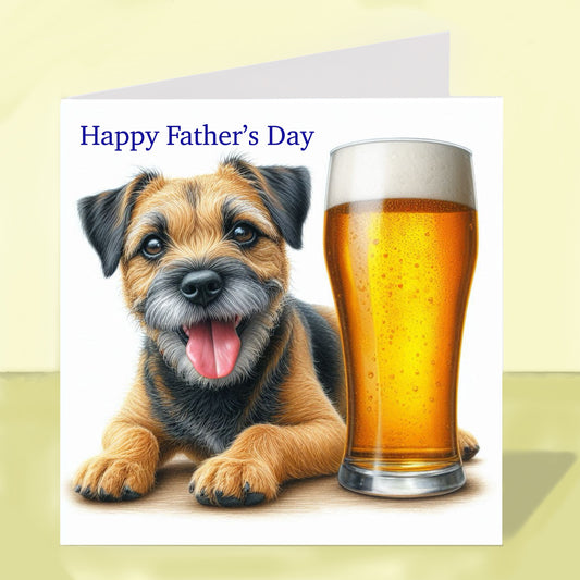 Border Terrier - Father's Day Card