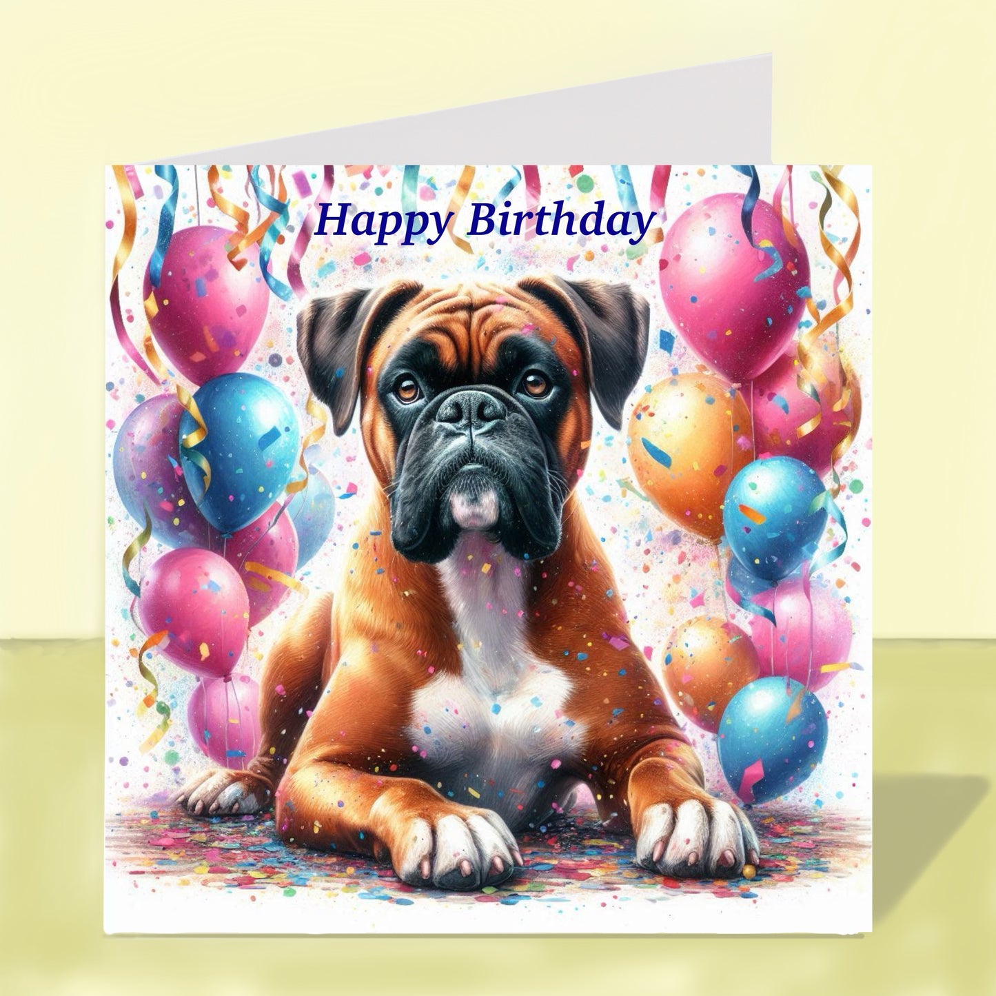 Boxer - Birthday Card