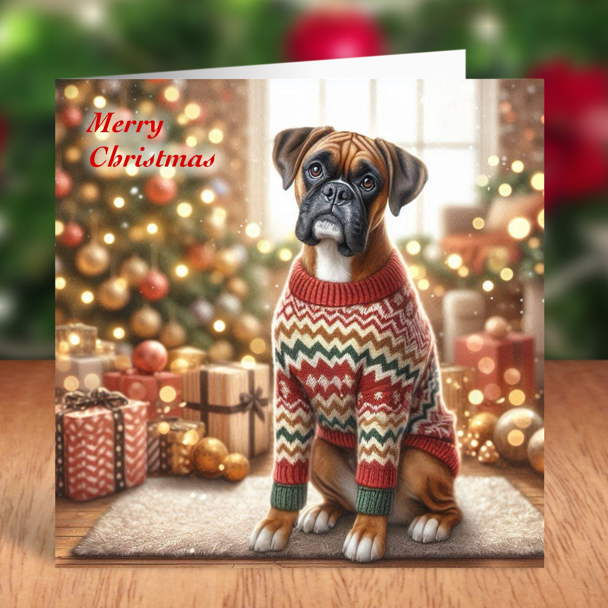 Boxer - Christmas Card