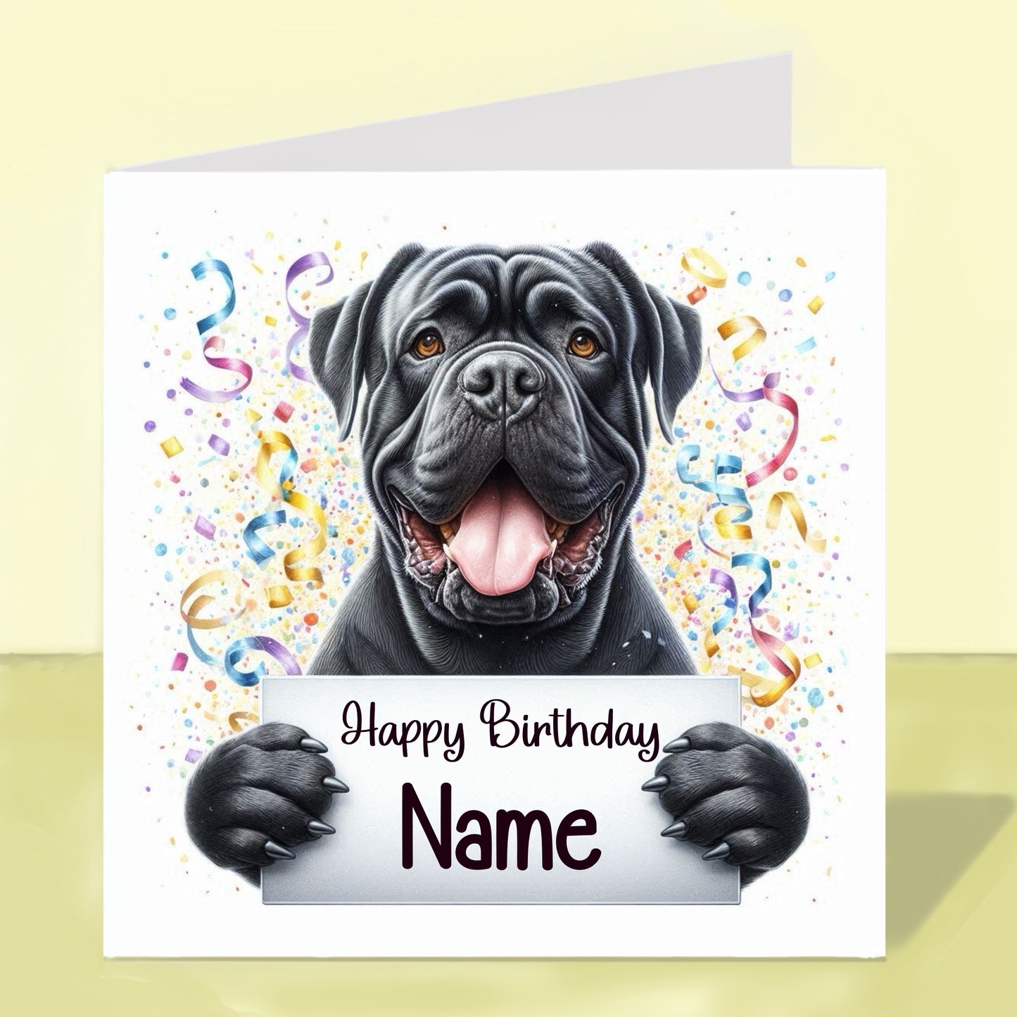 Cane Corso Birthday Card - Personalised