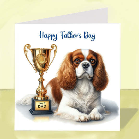 Cavalier King Charles Spaniel - Father's Day Card